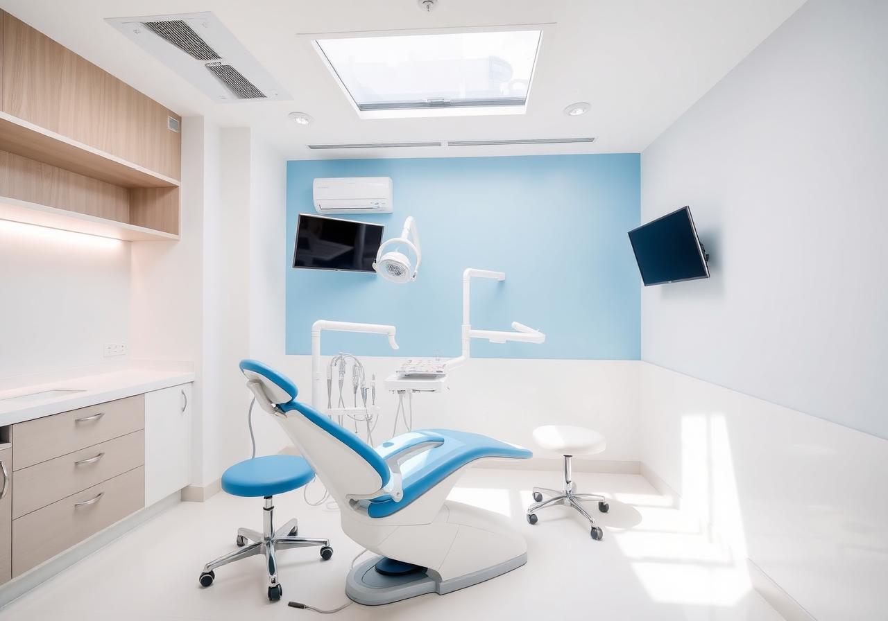 Modern dental clinic interior — Healthy Smile, Charminar Hyderabad